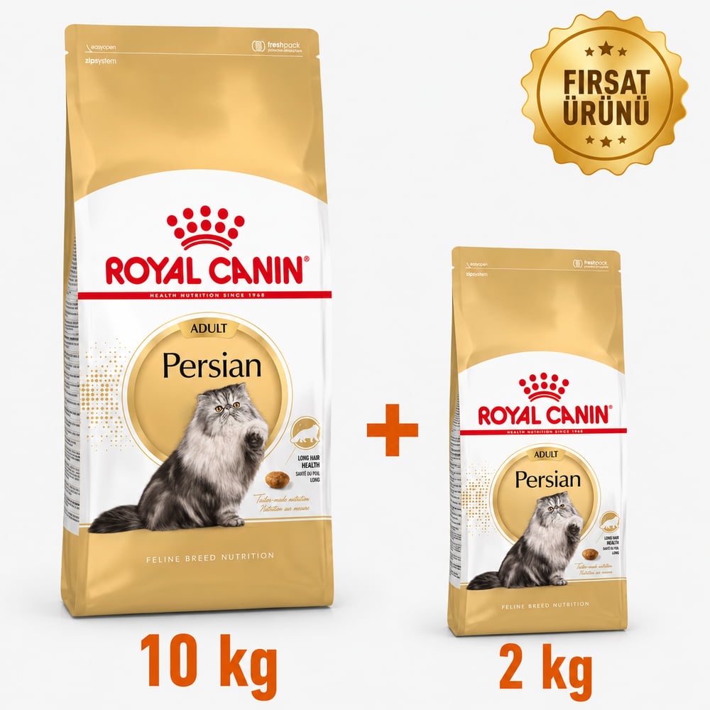 Royal Canin Persian Adult Kuru Kedi Maması 10 Kg + 2 Kg Fırsat Ürünü 