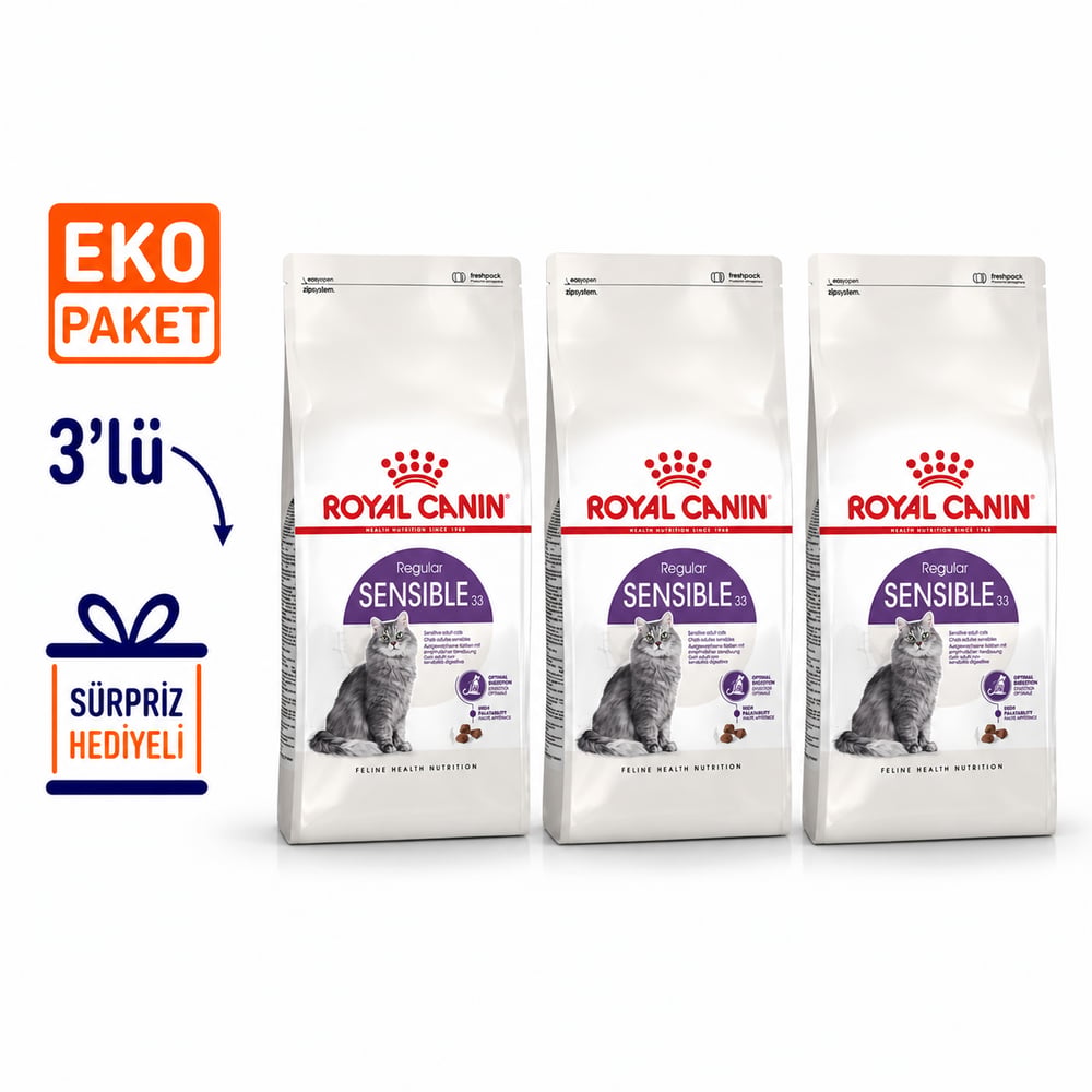 Royal Canin Sensible 33 Kuru Kedi Maması 4 Kg X 3'lü Eko Paket 