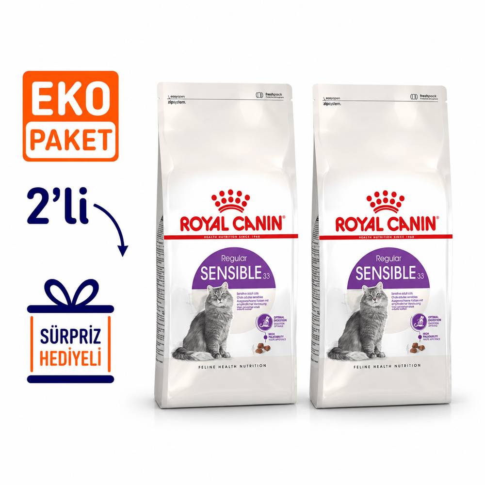 Royal Canin Sensible 33 Kuru Kedi Maması 4 Kg X 2' li Eko Paket 