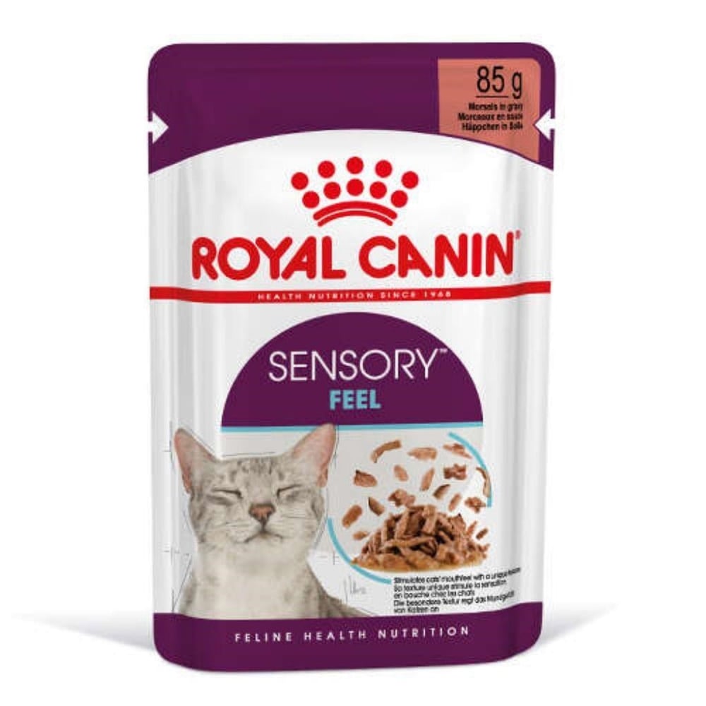Royal Canin Sensory Feel Etli ve Balıklı Soslu Kedi Konservesi 85 Gr