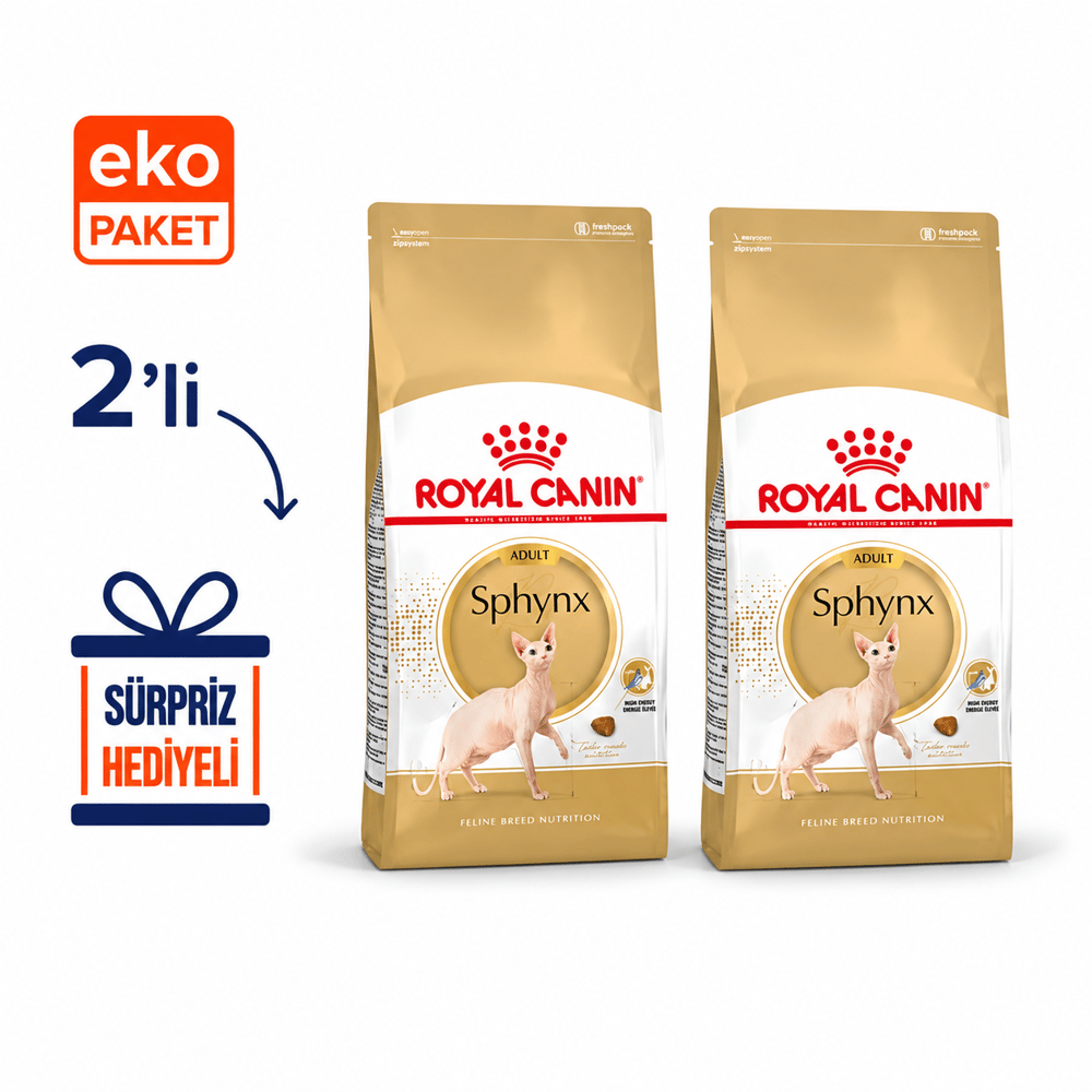 Royal Canin Sphynx Kedi Maması 2 Kg X 2 'li Eko Paket