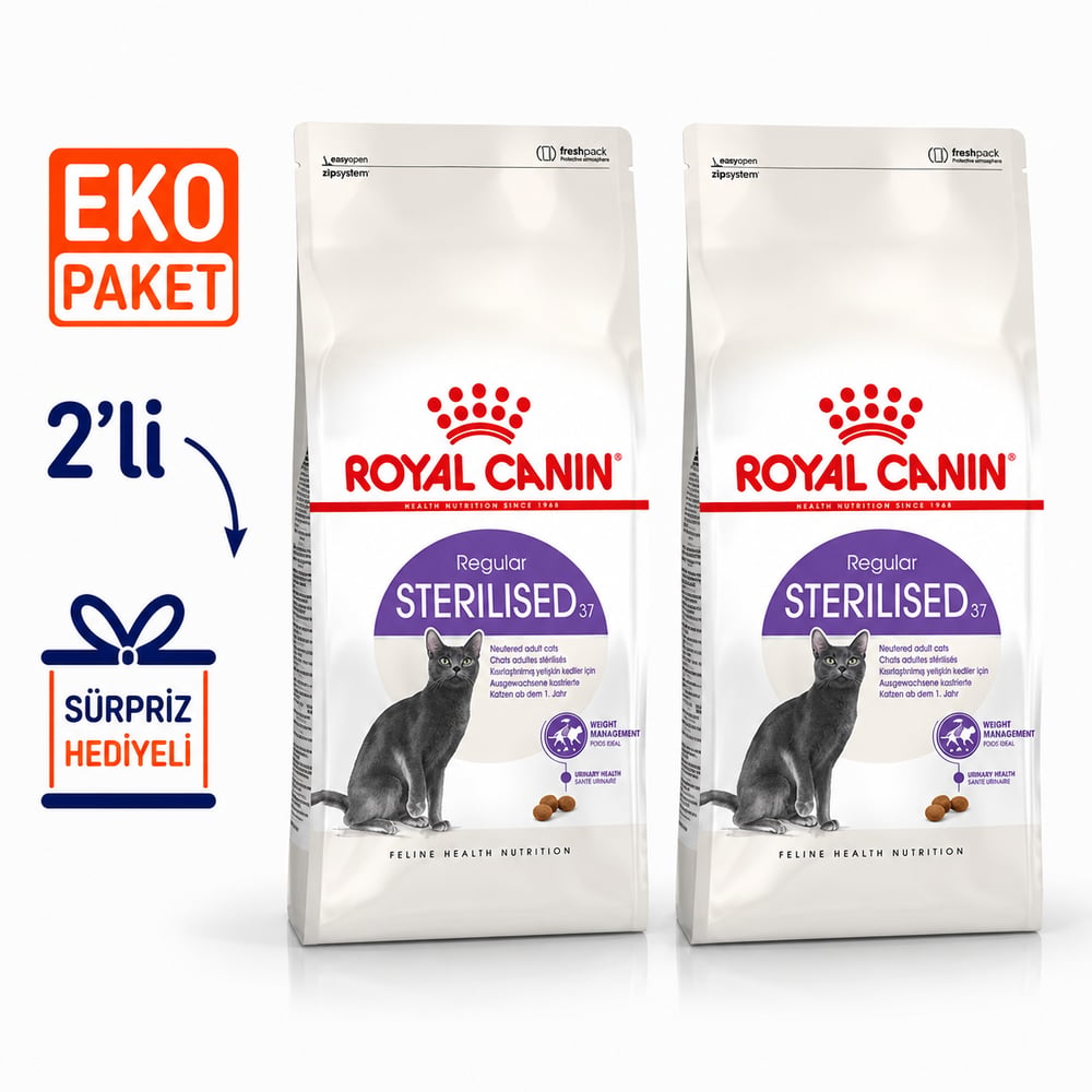 Royal Canin Sterilised 37 Kısırlaştırılmış Kuru Kedi Maması 10 Kg X 2'li Eko Paket 