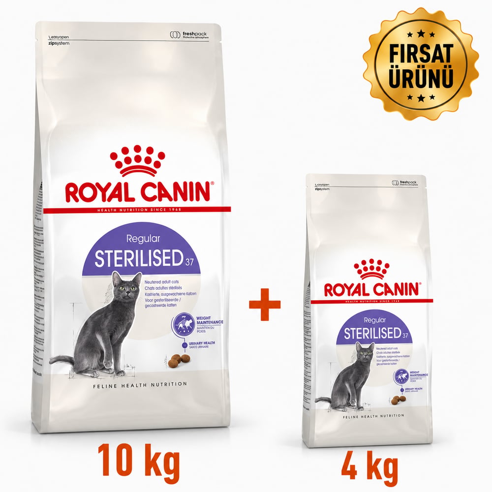 Royal Canin Sterilised 37 Kısırlaştırılmış Kuru Kedi Maması 10 Kg + 4 Kg Fırsat Ürünü 