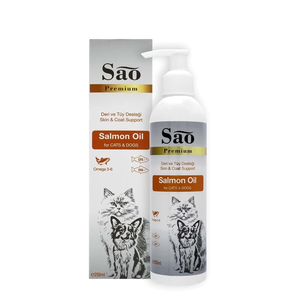 SAO PREMIUM SOMON YAĞI KEDİ VE KÖPEKLER İÇİN 250 ML