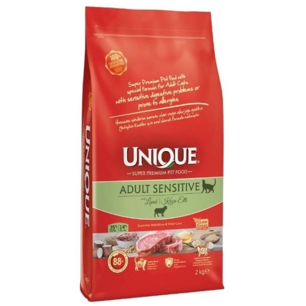 Unique Sensitive Kuzulu Yetişkin Kedi Maması 2 Kg