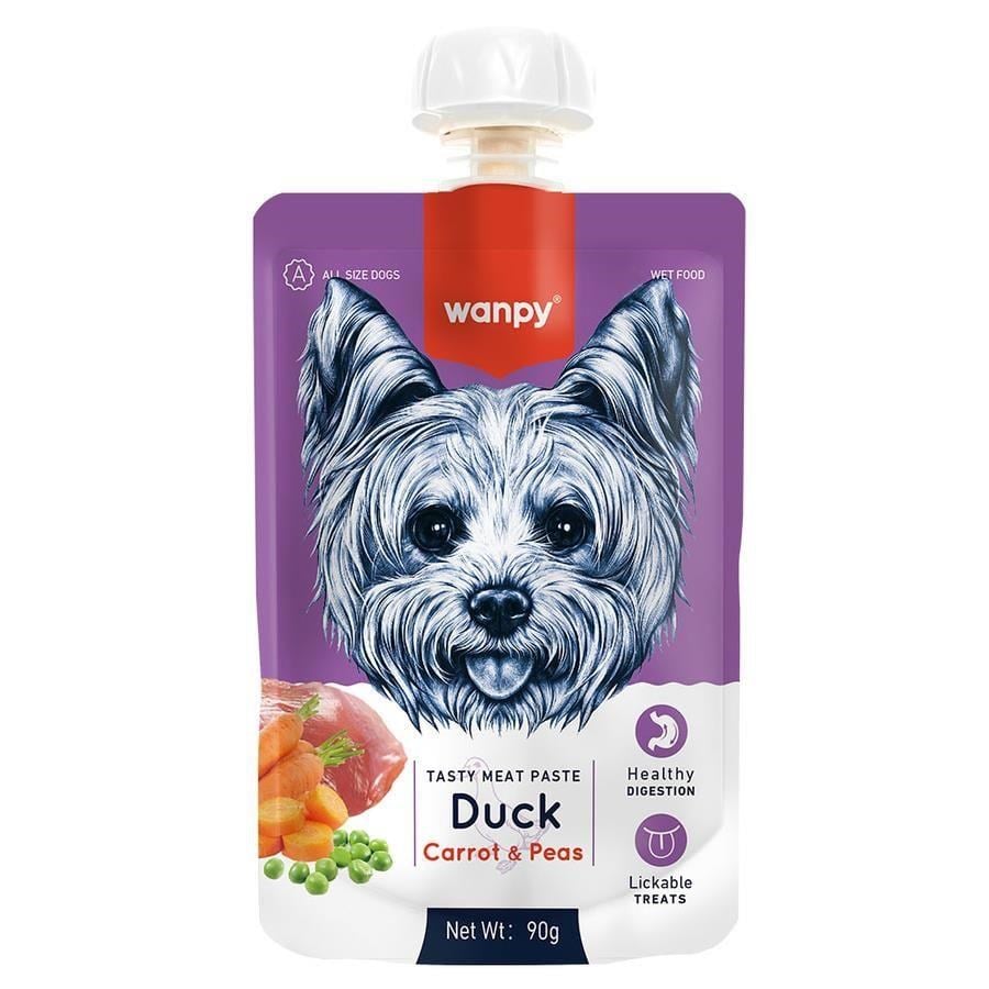 Wanpy Taze Ördekli Havuçlu Köpek Et Ezmesi 90 Gr
