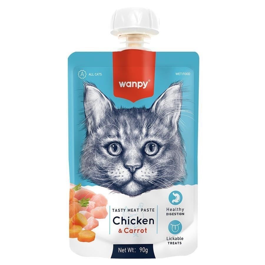 Wanpy Taze Tavuklu Havuçlu Kedi Et Ezmesi 90 Gr