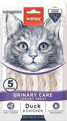 Wanpy Urinary Care Ördek&Tavuklu Kedi Ödülü 5x14gr