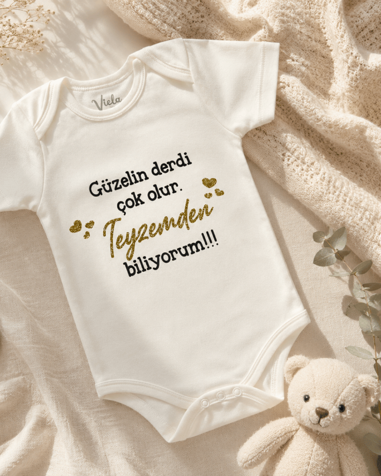 Kişiselleştirilmiş Hediyelik Zıbın (%100 Pamuk)