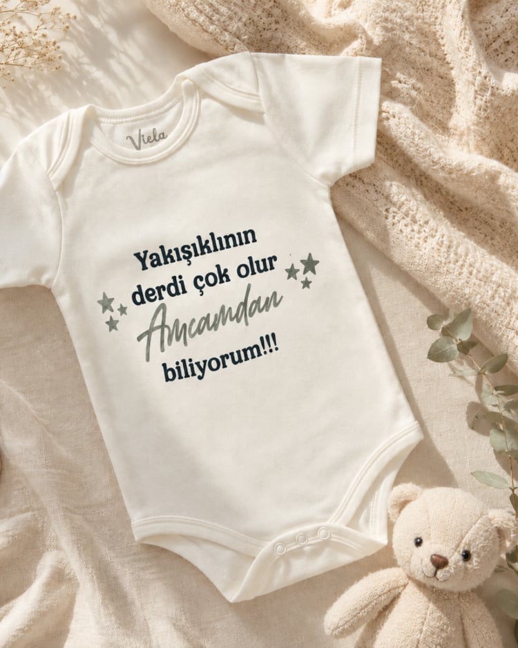 Kişiselleştirilmiş Hediyelik Zıbın (%100 Pamuk)
