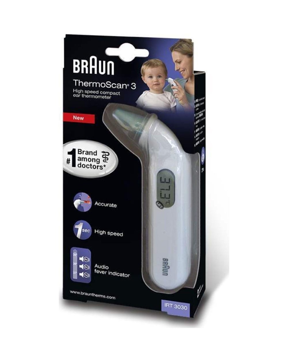 Braun IRT3030 Thermoscan 3 Kulaktan Ateş Ölçer