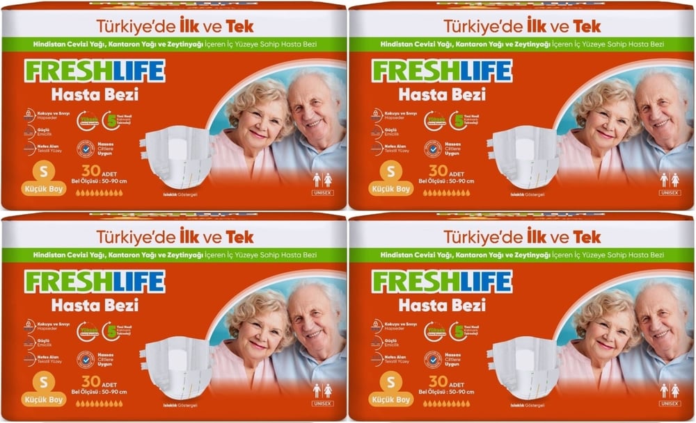 Freshlife Yetişkin Hasta Bezi Bel Bantlı S-küçük-small 120 Adet S