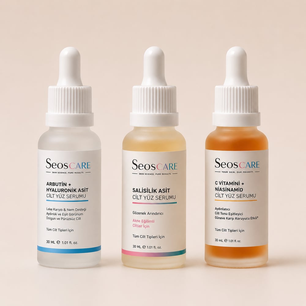 3'lü Cilt Bakım Serum Seti 30 ml 