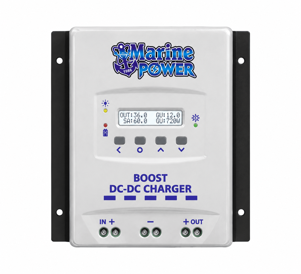 BOOST DC-DC Akü Şarj Cihazı 12V-24/36/48 60AH (Bluetooth-Ekran)