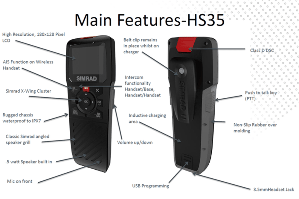 HS 35 VHF Wireless Handset