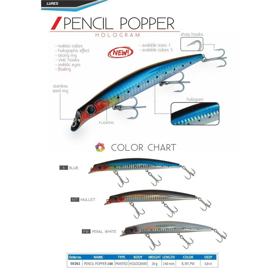 Pencil Popper 140mm Sırtı
