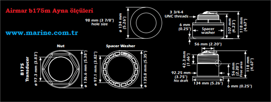 XSonic SS175M 20° 1Kw 85-135kHz Chirp Ayna