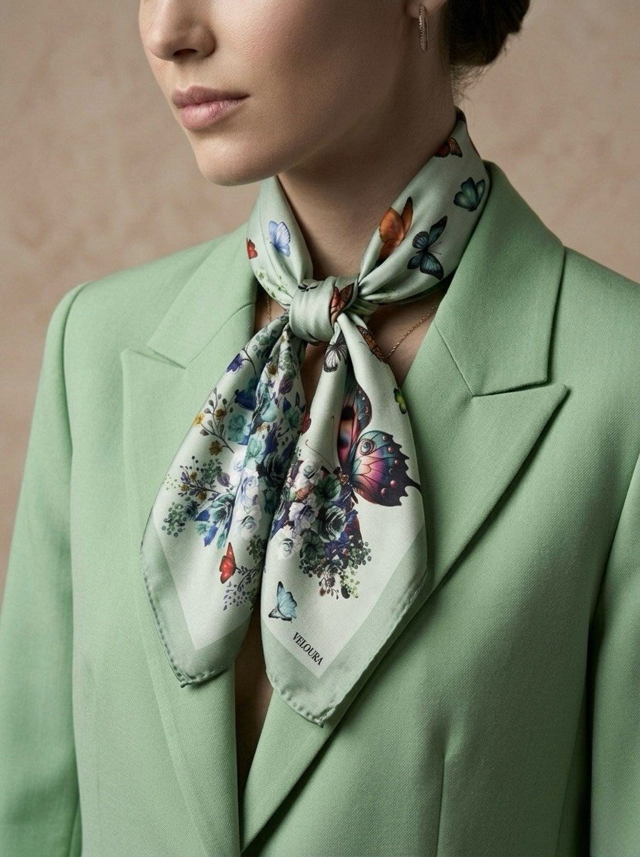 BUTTERFLY %100 İPEK FULAR