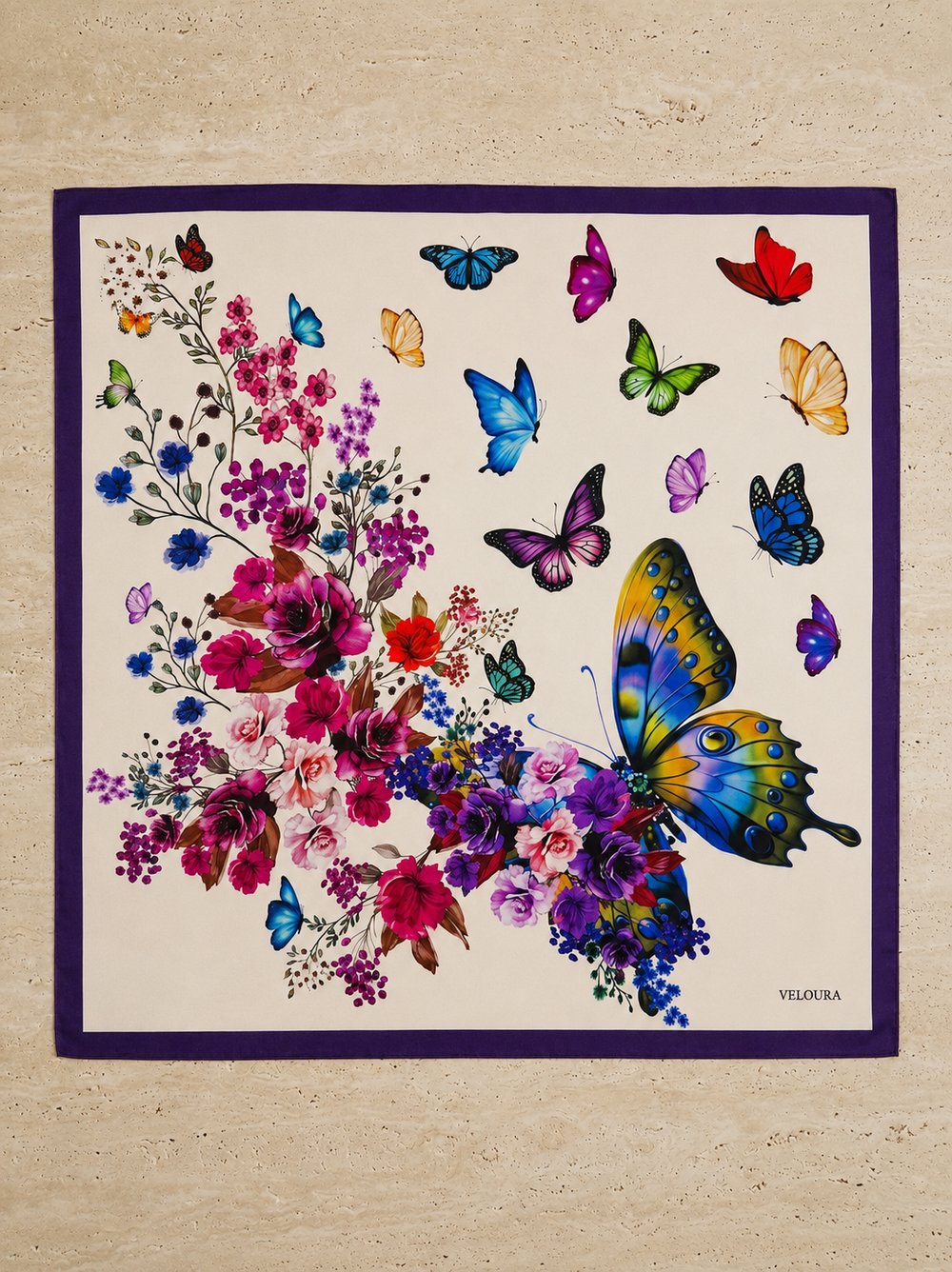 BUTTERFLY %100 İPEK FULAR