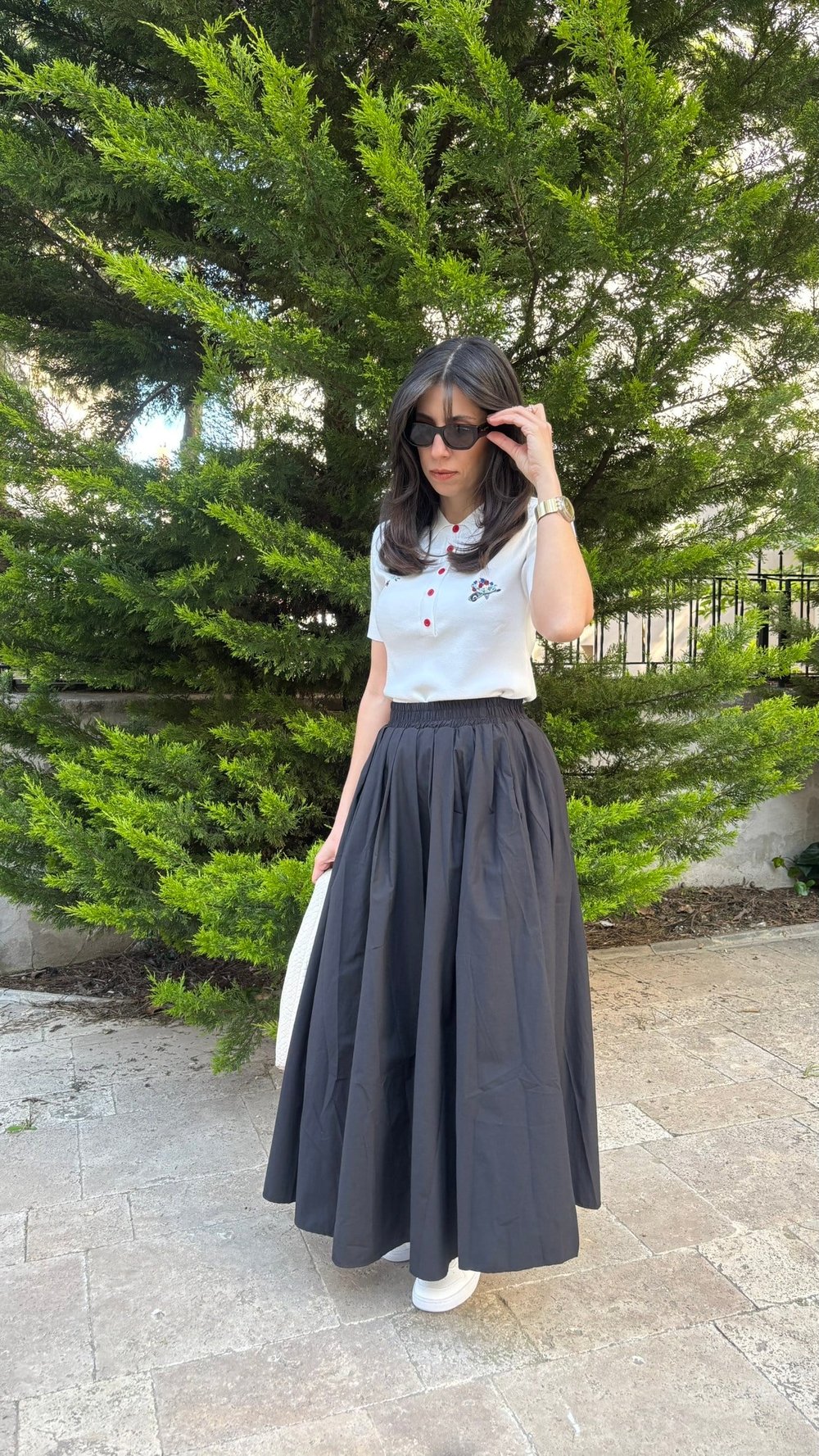 Poplin Etek Siyah