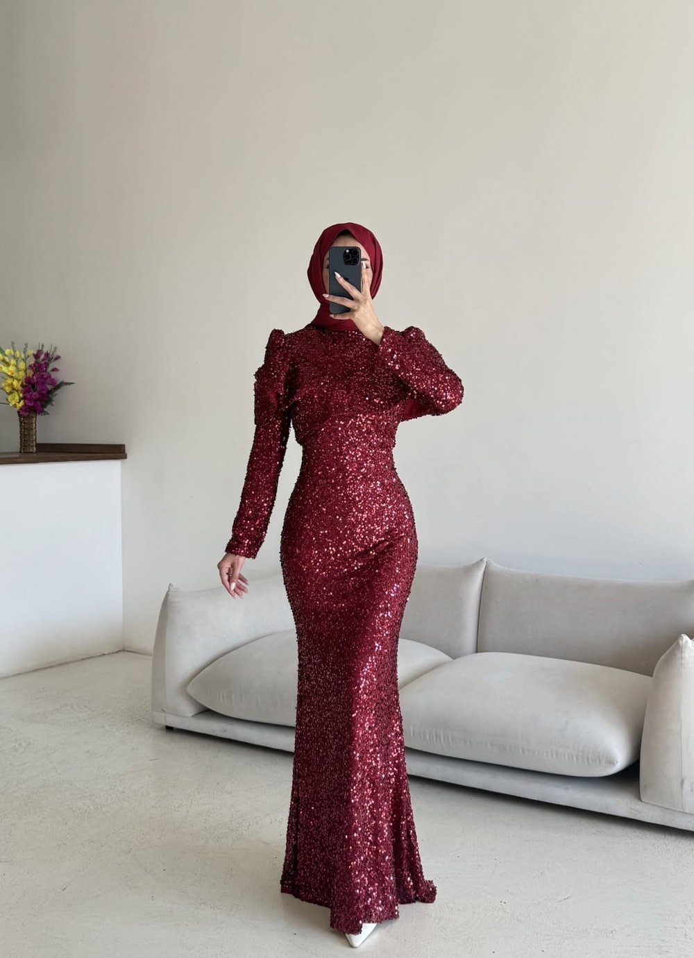 Talya Abiye Bordo 