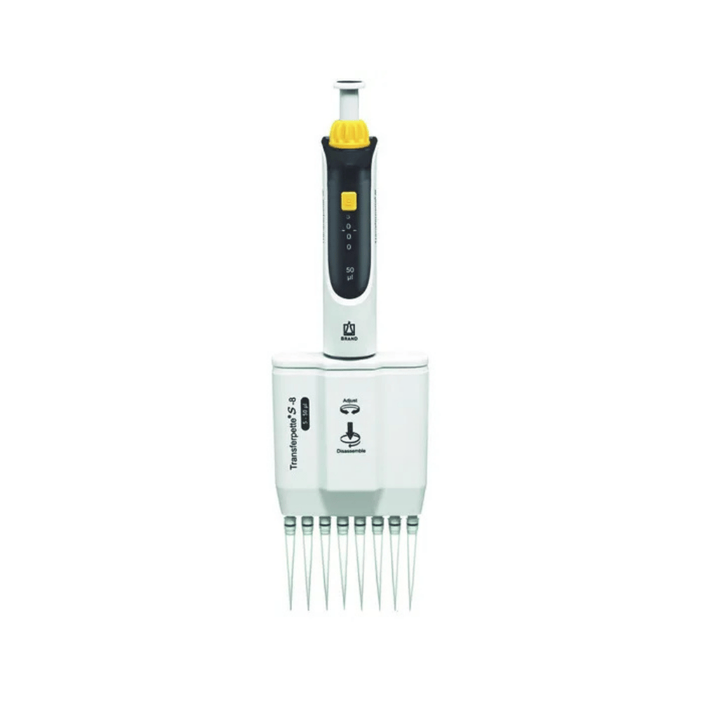 BRAND 5-50µl Ayarlanabilir 8 Kanallı Otomatik Pipet Transferpette® S