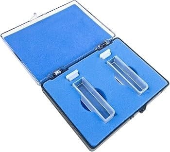 UV-VIS Spektrofotometre için 10mm Quartz Küvet Seti (2Adet/Paket)