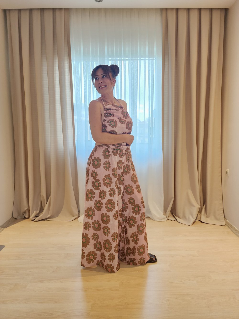 Büzgülü Halter Top Pantolon Takım
