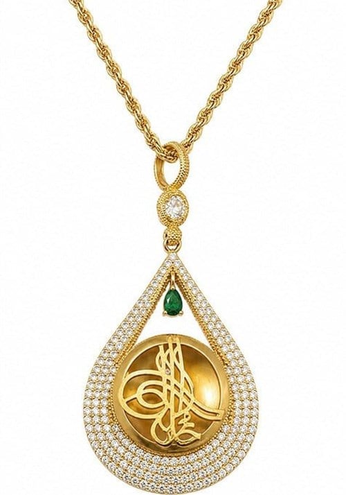 14 Ayar Royal Emerald Koleksiyonu Altın Kolye