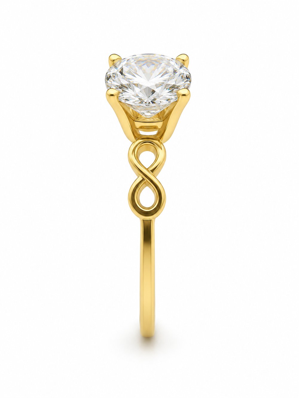 Yazıcılar 14 Ayar Altın Eterna Love Modern Tektaş Tasarım  1,14 GR  ( 990 )