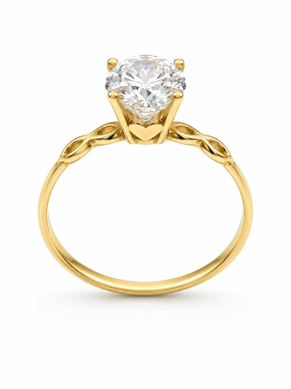 Yazıcılar 14 Ayar Altın Eterna Love Modern Tektaş Tasarım  1,14 GR  ( 990 )