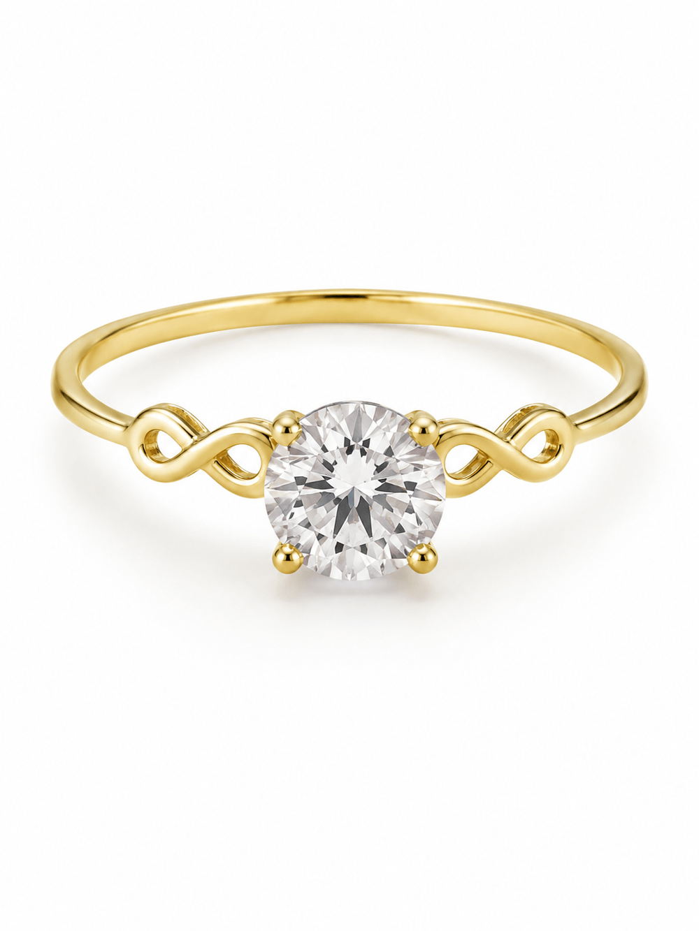 Yazıcılar 14 Ayar Altın Eterna Love Modern Tektaş Tasarım  1,14 GR  ( 990 )