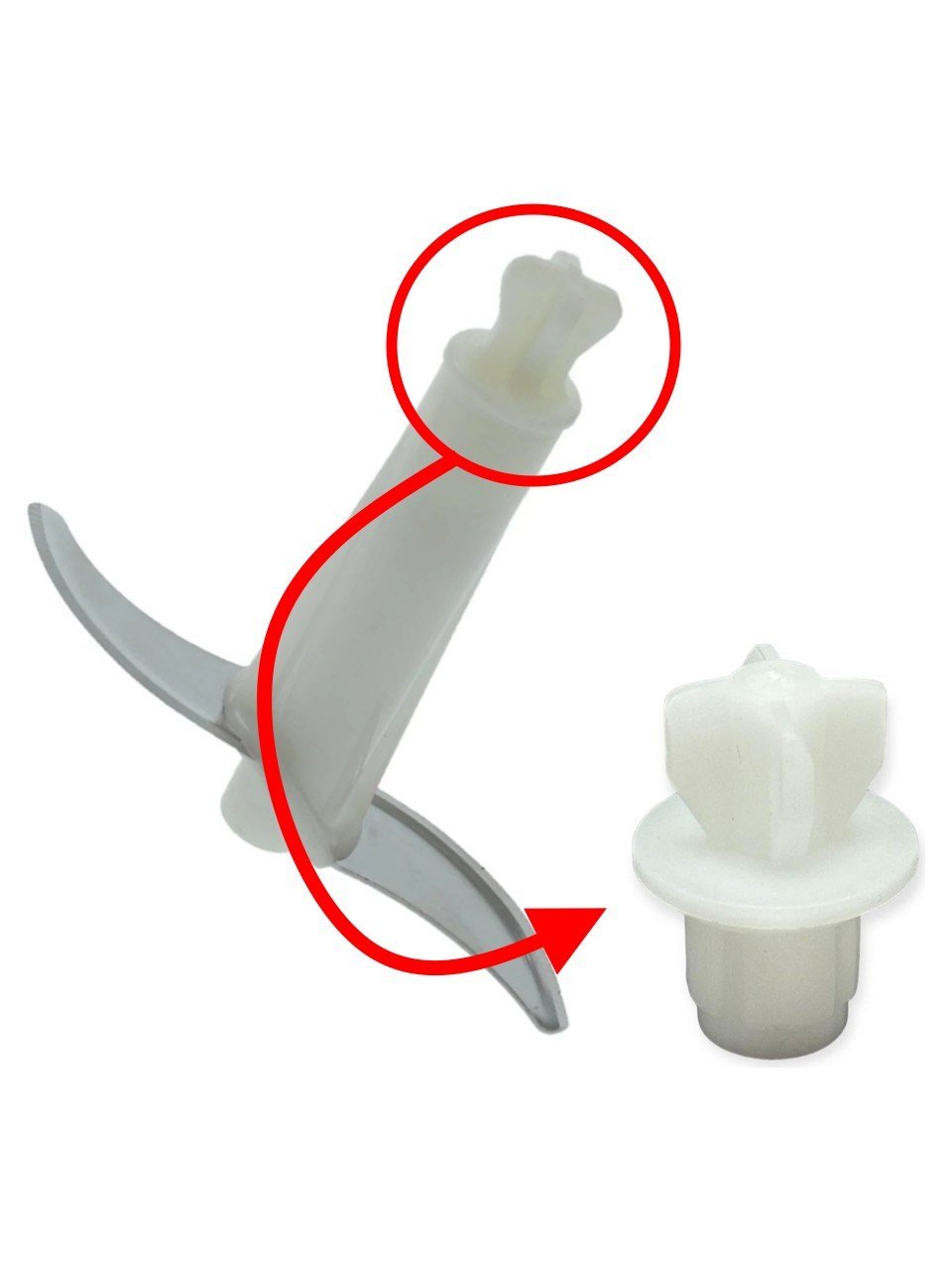 Arnica Uyumlu Orbital Plus Blender Doğrayıcı Bıçak Üst Tepe Dişlisi (Ölçülere Dikkat Ediniz)