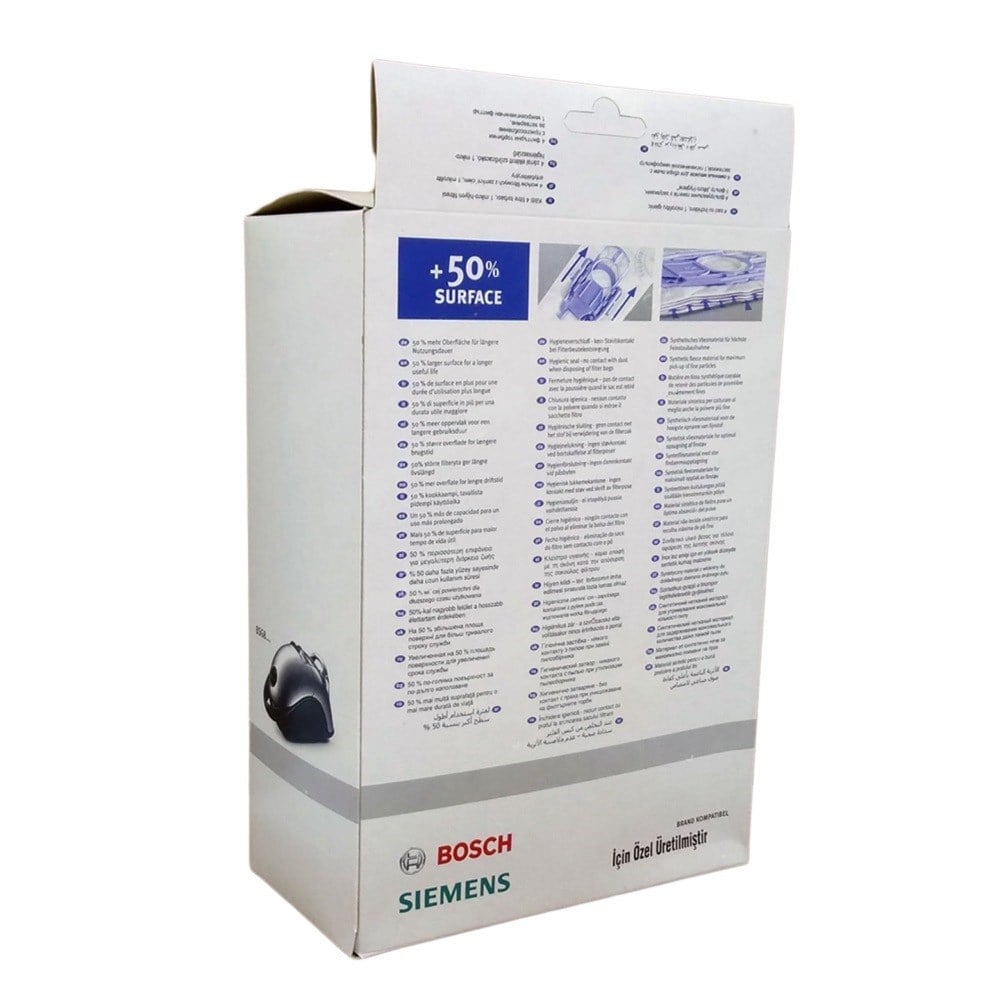 Bosch Uyumlu BBZ 52 AFP Süpürge Toz Torbası 4 Adet