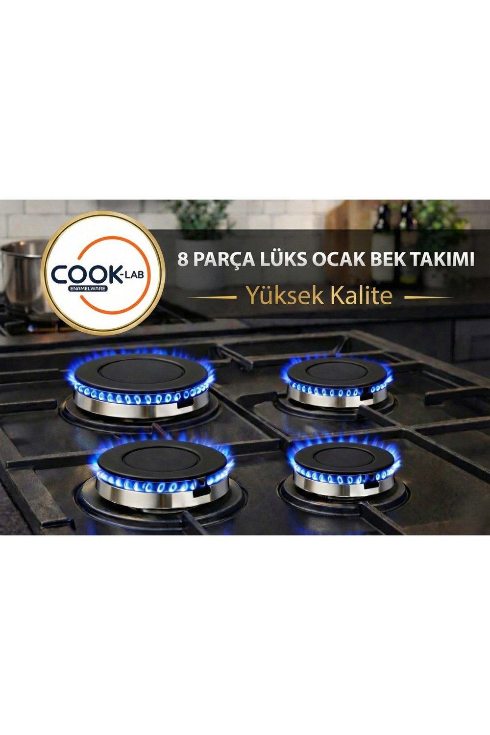 Efba Set Üstü Ocak Ankastre Bek ve Kapak Takımı 4 lü Set