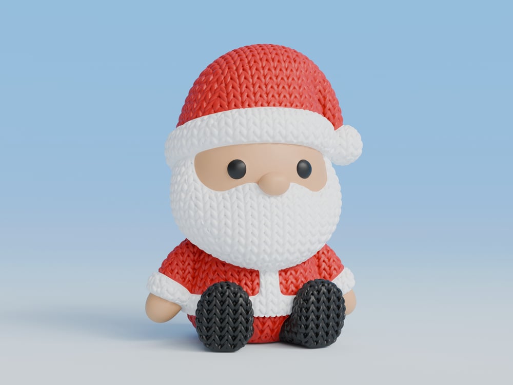 Örgü Noel Baba (Yılbaşı) - Dekoratif Figür