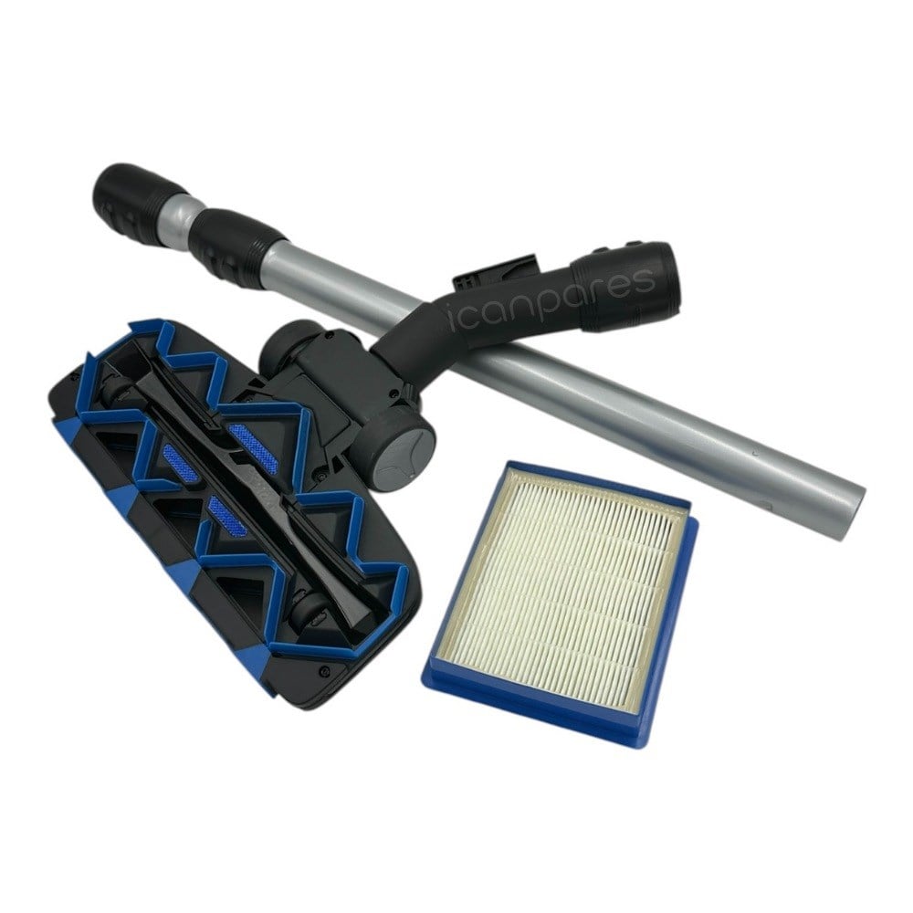 Philips Uyumlu FC 9926 Marathon Ultimate Tri Active Advance Emici Başlık, Çelik Boru ve Hepa Filtre