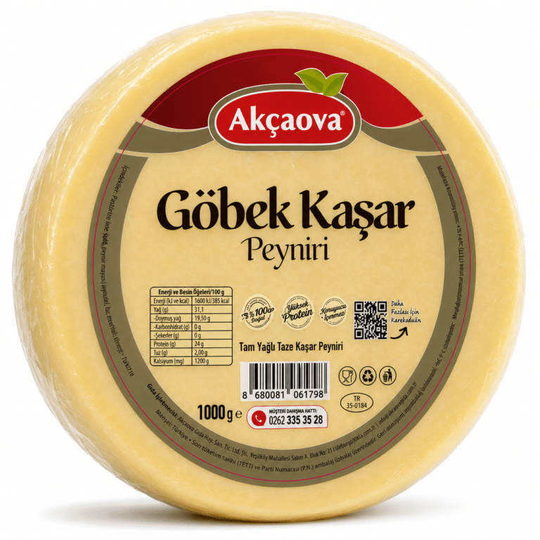Akçaova Tam Yağlı Göbek Kaşar 1000gr