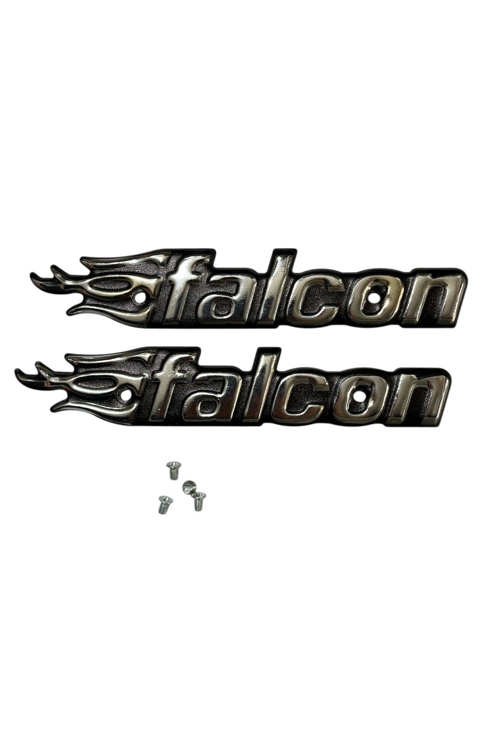 FALCON CG MOTOSİKLET DEPO YAZISI SİYAH SAĞ SOL İKİ TARAF İÇİN (4 TANE VİDASI DAHİLDİR)
