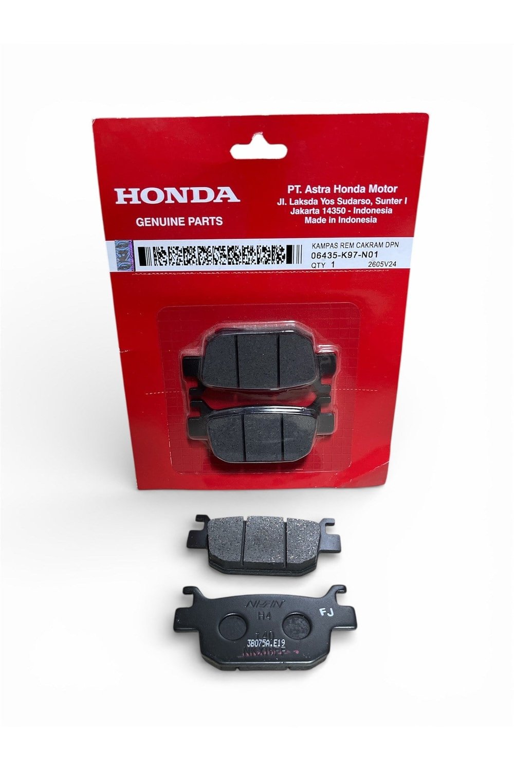 HONDA FORZA 250 ORJİNAL ARKA DİSK FREN BALATA TAKIMI