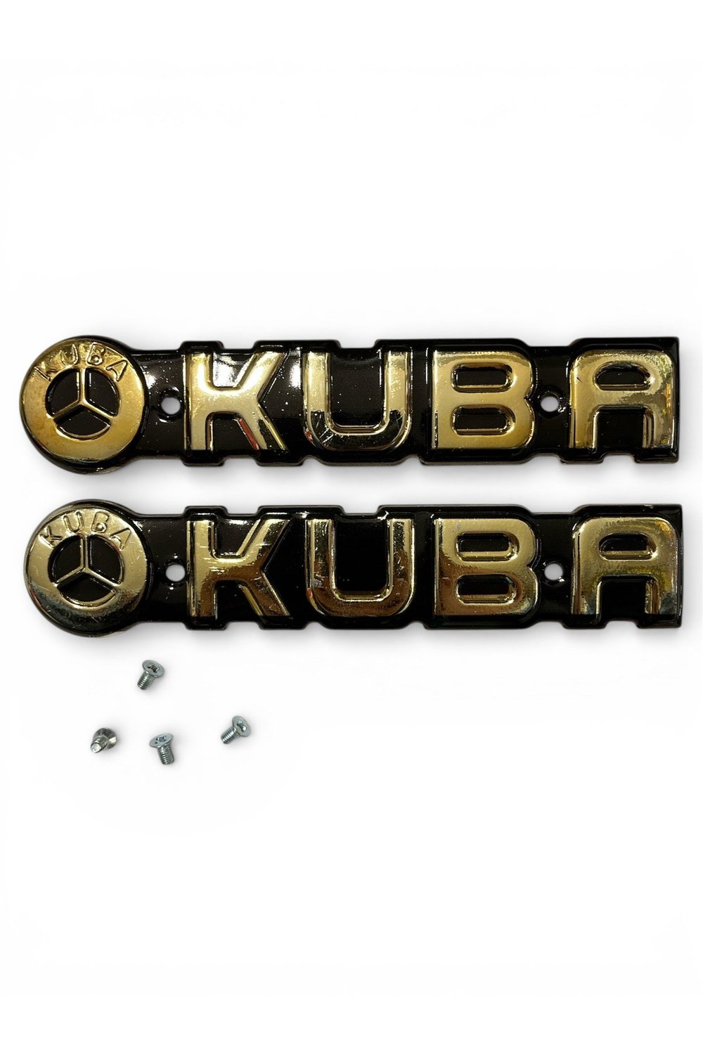 KUBA CG MOTOSİKLET DEPO YAZISI GOLD SAĞ SOL İKİ TARAF İÇİN (4 TANE VİDASI DAHİLDİR)