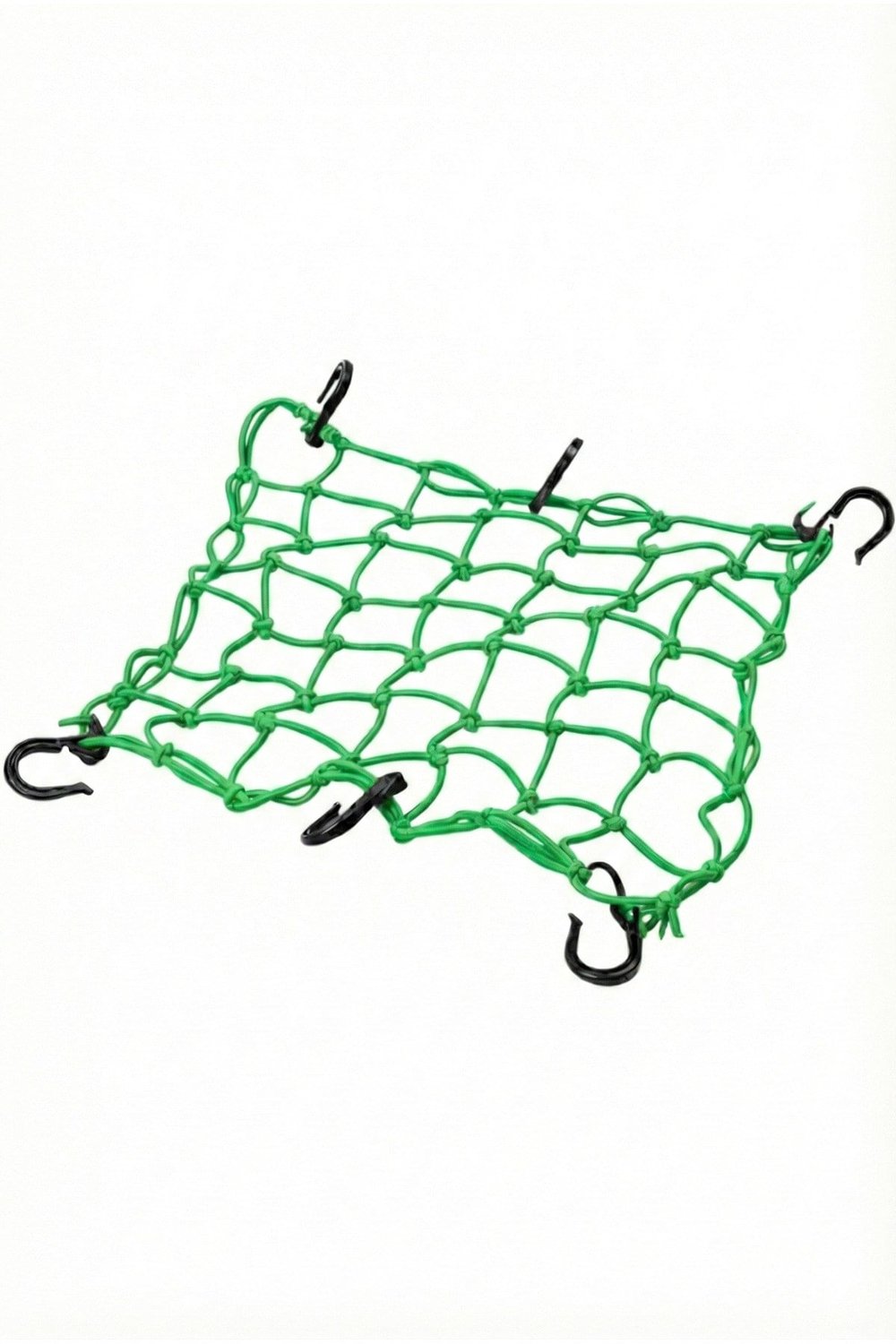 MOTOSİKLET KASK FİLESİ [ AHTAPOT ] YEŞİL 6 KANCALI 35 x 35 cm