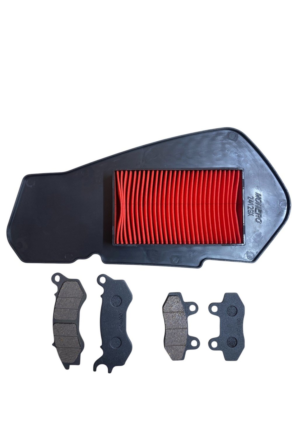 RKS NEWLİGHT 125 ÖN BALATA + ARKA BALATA TAKIMI + HAVA FİLTRESİ BAKIM SETİ