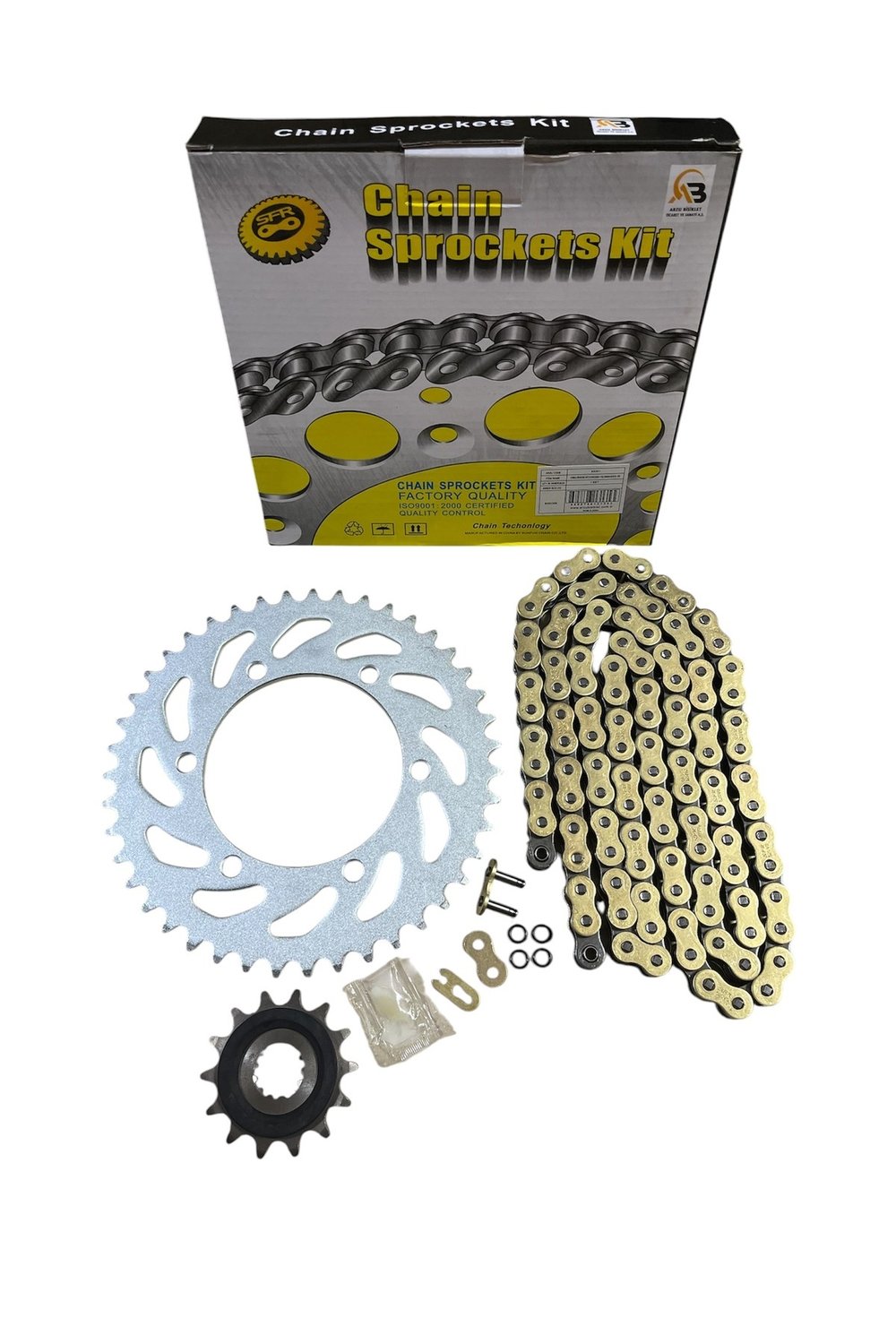 YAMAHA R25 - MT25 ÖN 14 T + ARKA 43 T DİŞLİ + SFR ORİNGLİ [520H x 112 L] ZİNCİR SET