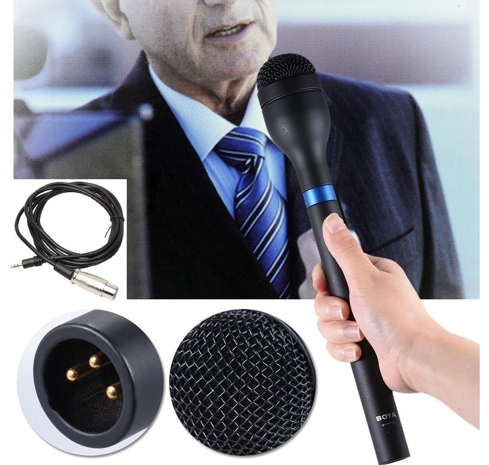 BOYA BY-HM100 Sony Mc1500 Kamera İçin İdeal El Mikrofonu