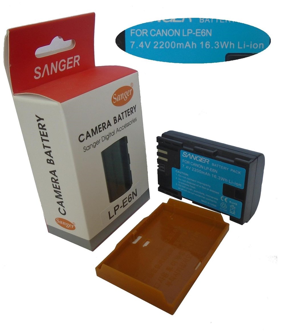 Canon 5D Mark 3 Fotoğraf Makinesi İçin, Sanger LP-E6, Batarya