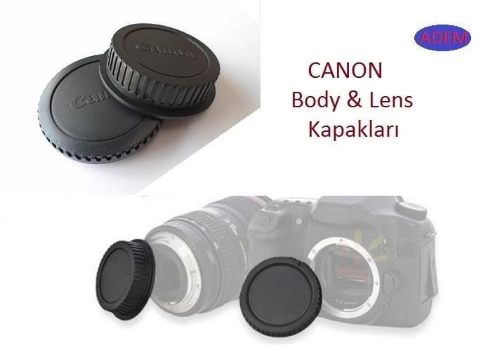 CANON FOTOĞRAF MAKİNESİ BODY KAPAĞI CANON OBJEKTİF KAPAĞI