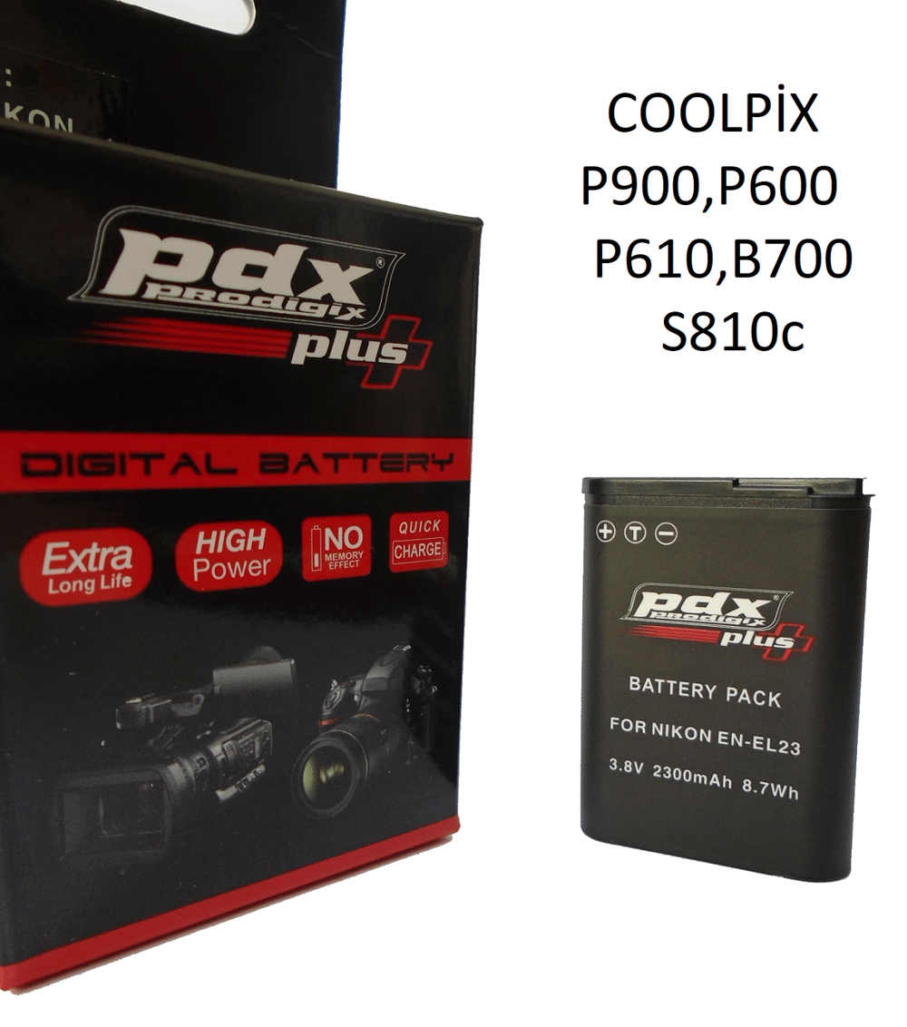 Nikon Coolpix P900 İçin EN-EL23 Batarya