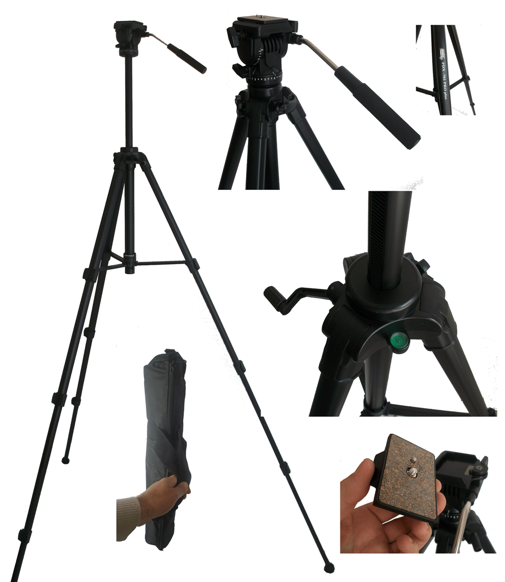 Panasonic MDH2 Kamera İçin PDX-701 Tripod, Kamera Ayağı, Üçayak