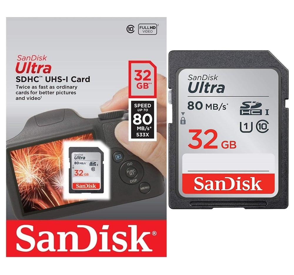 Sandisk 32GB, 80MB/s, Panasonic AC8 Kamera İçin, İdeal Hafıza Kartı